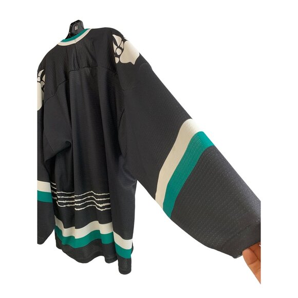 Rare Utah Grizzlies VTG 90s Bauer Authentic Jersey Mens XL Black Hockey 7077 - Picture 9 of 13